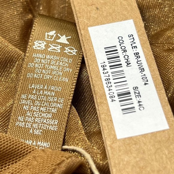 SKIMS Glissenette Straight Neck Underwire Bra Chai 44C - Picture 8 of 8